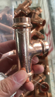 Raccords en cuivre sanitaire à trois liaisons pour tuyaux d'eau