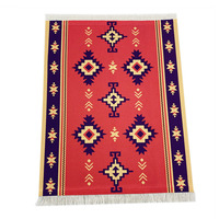 Tapis de souris en caoutchouc tissé vintage persan écologique en gros avec franges pour la décoration de tapis de souris et de commodes