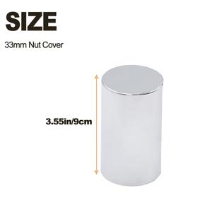 <span class=keywords><strong>Cache</strong></span>-écrous BS-NL3037S en plastique ABS chromé <span class=keywords><strong>33</strong></span> mm 3-1/2 pouces, <span class=keywords><strong>cache</strong></span>-écrous cylindriques à visser pour semi-remorques - Product Image 4