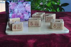 Tige mathématiques manipulateurs tpys <span class=keywords><strong>motessori</strong></span> éducatif numérique blocs de construction enfant en bois numéro bloc jouet blocs empilables - Product Image 5