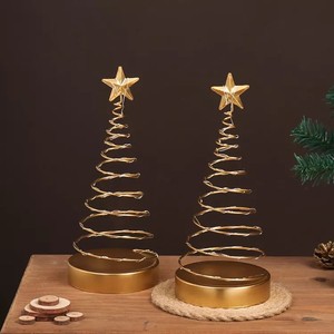 Usb Christmas <b>Tree</b> Star Lamp Warm White Led Metal Tabletop Indoor Decor <b>Light</b> - Product Image 3