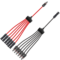 Connecteur de câble de branche solaire PV de Type Y 1500V DC 50A 1 6 voies IP68 évalué cuivre étamé panneau solaire solution d'adaptateurs parallèles