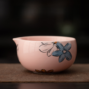 Ciotola in Porcellana <span class=keywords><strong>Rosa</strong></span> Ghiaccio per Cerimonia del Tè, Utensili Artigianali in Ceramica per Lavaggio Tazza <span class=keywords><strong>da</strong></span> Tè - Product Image 3