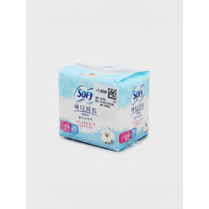 Almohadillas menstruales Bodyfit de algodón natural sin perfume general 20P - Product Image 2