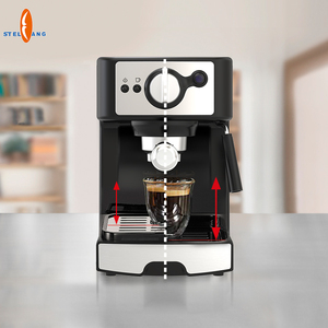 Cafetera Profesional Semiautomática con Medidor y Espumador de Leche - Product Image 1