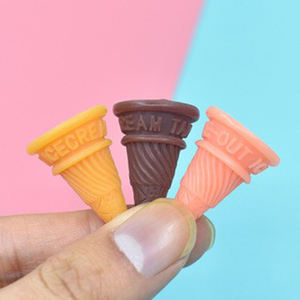 Base de Cono de Helado 3D de Resina, Linda Simulación de Comida en Miniatura, Cabujón para Arte y Manualidades, Decoración DIY - Product Image 2