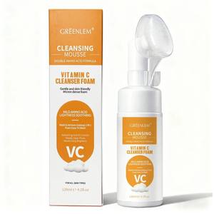 Espuma Limpiadora Profunda con Vitamina C de Marca Privada OEM, Limpiador Facial Suave e Iluminador para Piel Grasa, Control de Grasa con Glicerina, Marca Privada - Product Image 4