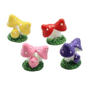 Mini figurine 3D en résine champignon, Mini jouet Kawaii, plante, Micro, <span class=keywords><strong>accessoire</strong></span> de fée DIY, piquet, jouet artisanal, figurines - Product Image 6