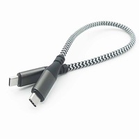 Cable de Datos USB 3.2 Gen2 Tipo-C a Tipo-C con Trenzado de Nailon, 100W 3A/5A, Carga Rápida PD, 1M/2M para Impresora