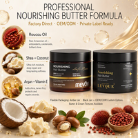 Beurre capillaire nourrissant OEM à l'huile de Roucou, beurre de karité, noix de coco et argan – Soin anti-frisottis et revitalisant en profondeur pour les cheveux