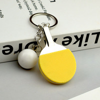 Porte-clés Mini Raquette de Tennis de Table en Alliage de Zinc – Cadeau Promotionnel Créatif en Gros