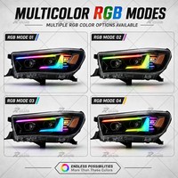 Nouveau phare Travo Design RGB pour Hilux Revo 2021-2025, ensemble de phares à LED ABS avec feux de jour DRL, faisceau haut et bas
