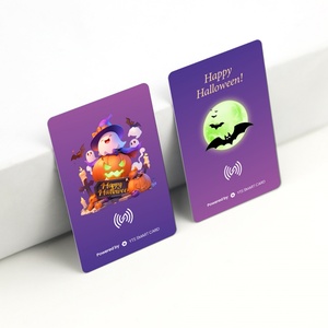 Cartes NFC LED programmables avec impression personnalisée en usine, 13,56 MHz, cartes de visite NFC LED - Product Image 3