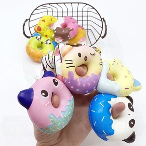 ของเล่นบีบลดความเครียดรูปโดนัทโฟม PU คาวาอี้ แบบขายส่ง ขนาด 65 มม./70 มม. บรรจุในแคปซูลบอล สำหรับเด็ก - Product Image 2