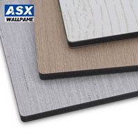 Panneau mural en bois/marbre/cristal de carbone 1220x2440mm, panneau mural intérieur en bambou et charbon de bois pour couloir d'hôtel, panneau mural ignifuge