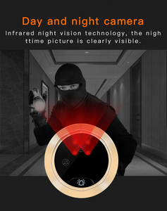 양방향 통신 원격 모니터링 동작 감지 wifi 무선 디지털 도어 뷰어 - Product Image 3