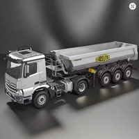 SJY-K5801-101 4WD, Camión de Ingeniería a Control Remoto de Alto Rendimiento a Escala 1/14 con Remolque 4x4, con Sonido y Luz