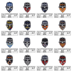 American Sports Fan Collectibles USA Football Teamロゴ刺繍パッチ衣類バッグ用アイロン - Product Image 3