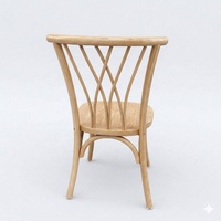 Chaises en bois massif en saule - Design moderne, empilables et adaptées à l'extérieur pour mariages, hôtels, fêtes