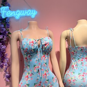 Nuovi Abiti Lunghi da <span class=keywords><strong>Donna</strong></span> di Alta Qualità Primavera 2026, Vestiti Eleganti con Spalle Scoperte, Sexy Abito Lungo Floreale, Abito Casual - Product Image 3