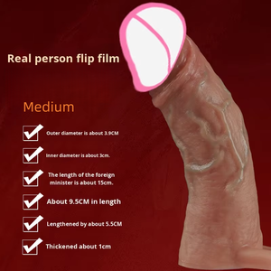 Verdickte verlängerte weiche Silikon Vibrator Männer Penis vergrößerung Männer Silikon Kondom Sexspielzeug - Product Image 4