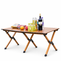 Table de camping pliable en aluminium moderne et portable - Table de pique-nique robuste pour usage extérieur