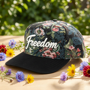 Gorras de Béisbol Ajustables al por Mayor, Diseño Floral de 2 Tonos, 5 Paneles, Bordado 3D, Logotipo Jacquard - Product Image 5