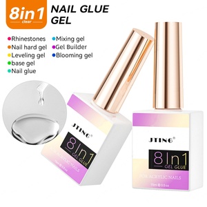 JTING Gel Colle à Ongles Multifonction 8-en-1 Très Populaire pour Strass, Gel de Finition Dur, Gel de Base, Gel de Mélange pour Effet Blooming, OEM ODM - Product Image 1