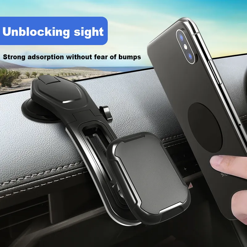 Free Sample 2023 new arrival car mount adjustable long arm Mobile phone holder with strong magnetic for Iphone 13 Series