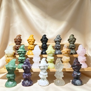 Statuette di Cristallo Naturale Fatte a Mano, Incisioni di Piccole Streghe, Ornamenti Curativi per Arredamento Casa e Regalo - Product Image 2