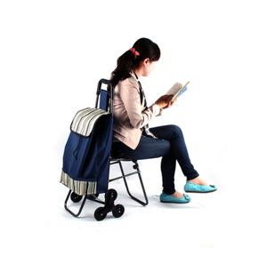 Klim Trapwielen Opvouwbare Draagbare Groente Boodschappentas - Product Image 4