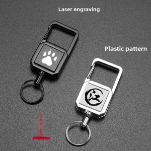 Custom Logo AllMetal <b>Square</b> Keychain for Outdoor Enthusiasts Featuring Glue Pattern Laser Engraving & EasyPull Buckle - Product Image 3