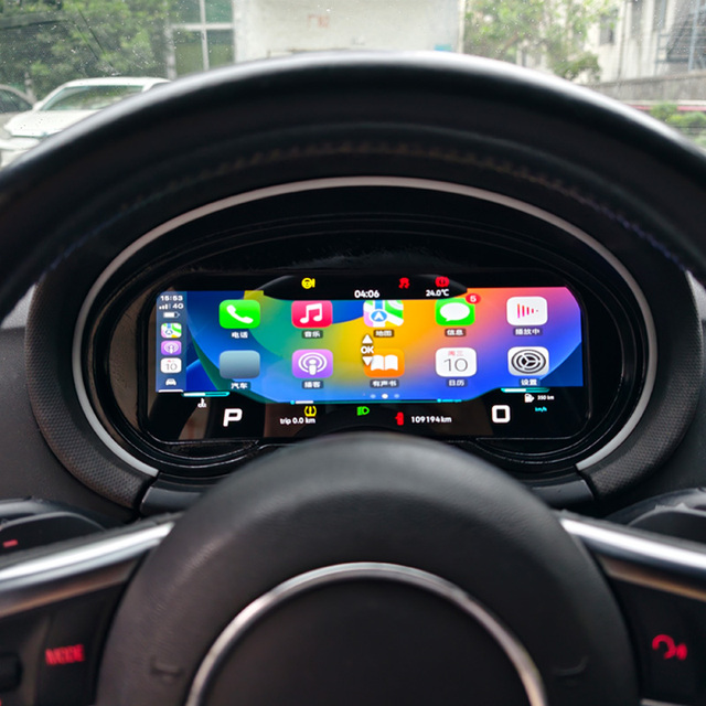 For Audi TT 2008-2014 Cockpit Instrument Car Digital Dashboard Cluster With Carplay Upgrade Gauge
