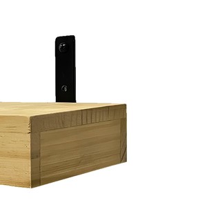 Wooden Floating Wall <b>Shelf</b> Natural Wood Color Wall Mounted Storage <b>Rack</b> For Kitchen Bathroom Living Room - Product Image 5