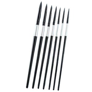 Pinceles de acuarela sintéticos individuales de alta calidad para artistas principiantes fibra mixta punta redonda retención de agua fuerte - Product Image 1