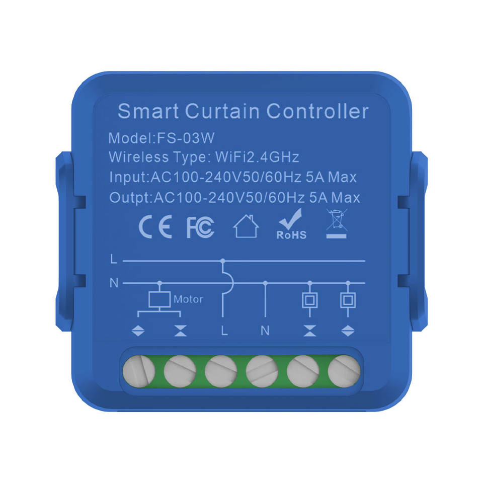 Tuya WiFi Electric Roller Shutter Motor Smart Curtain Module Switch for ...
