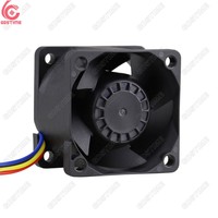 Ventilateur de refroidissement CPU silencieux Gdstime GDP4028 40x40x28mm à double roulement à billes DC 12V 4 broches, débit d'air 17.45CFM, pour boîtier d'ordinateur en plastique 50000