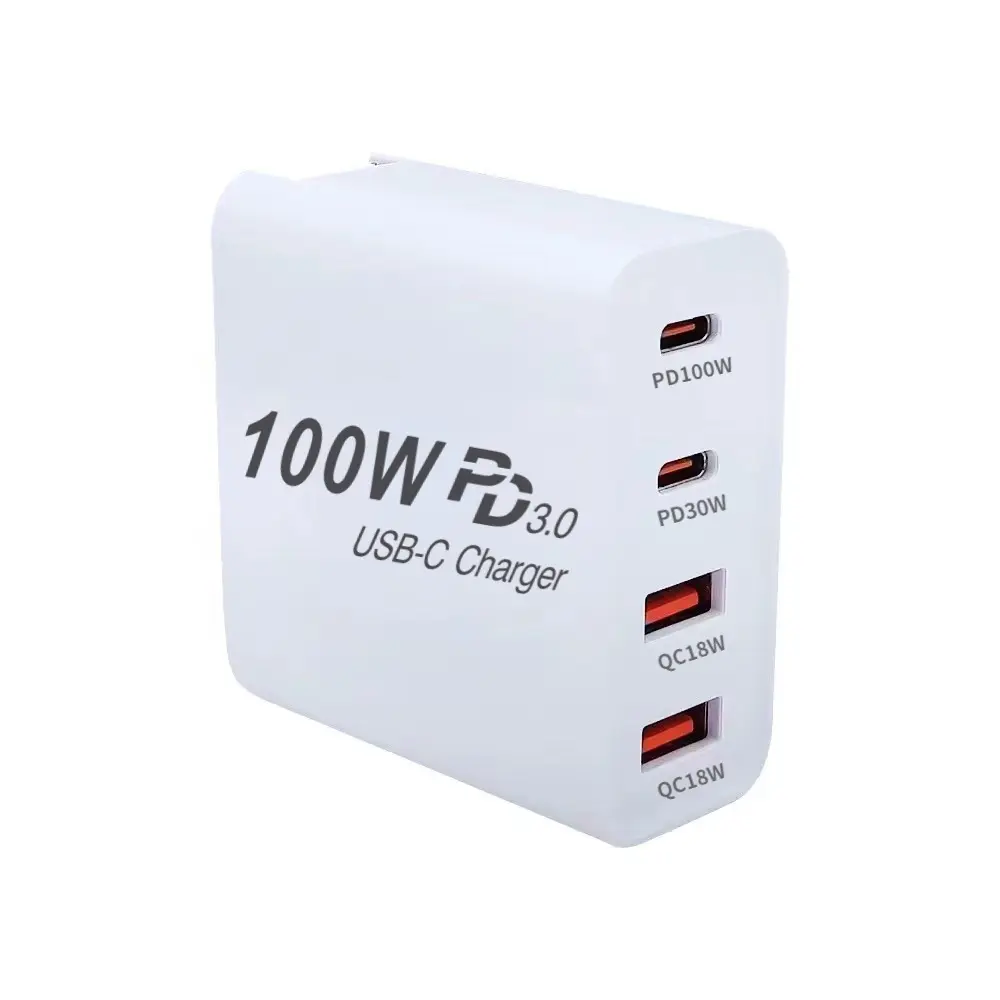 Chargeur 100WPD double tête de charge de téléphone portable 100W, prix d'usine, chargeur rapide GanPD