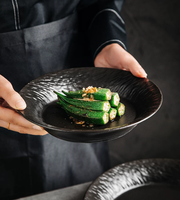 Nouvel Arrivage Assiette de Table Haut de Gamme en Céramique à Bord Large et Profond, Plat de Service Polyvalent pour Plats Mijotés, Plats Froids et Pâtes