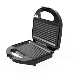 Customized Fixed Sandwich Maker 2 Slice Grilled Cheese Maker With Non-stick Grill Plates