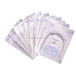 Fornitura di fabbrica di materiali per la salute dentale ortodontico <span class=keywords><strong>NiTi</strong></span> arcuato produttore di fili orto nichel titanio Archwire - Product Image 1