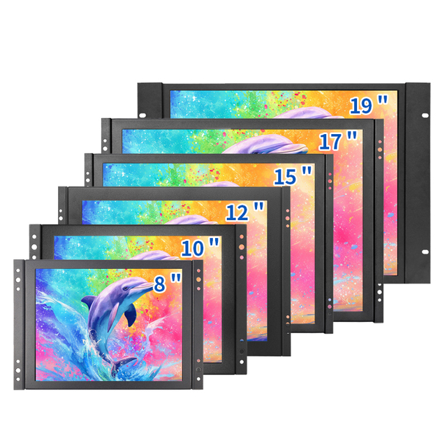 8 10 12 15 17 19 Inch 4:3 Outdoor Sunlight High Brightness 1000Nits Industrial VESA Panel Touch Screen Monitor LCD Display HD-MI