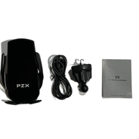 V5 chargeur sans fil de type poussoir support de téléphone portable électrique sortie d'air Navigation voiture support de charge sans fil