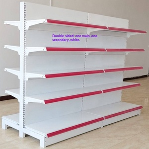Supermarket Display Shelves Single-sided Double-sided Metal Heavy Duty Quick Installation for Convenience Stores <strong>Small</strong> <strong>Shops</strong> - Product Image 1