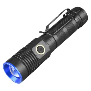 Starynite lanterna led xhp80 2023 lúmen, com zoom, recarregável, com carregador portátil