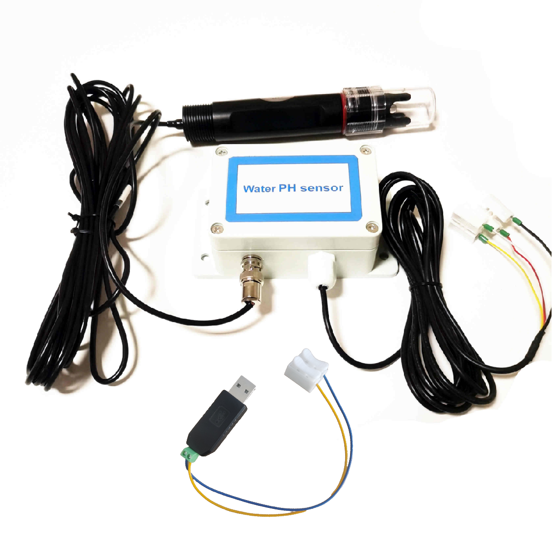 HONDETECH High Performance High Precision Electrode 4-20mA RS485 Water PH Sensor