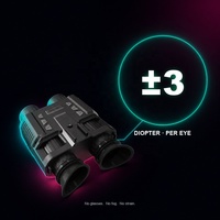 Jumelles de vision nocturne de sécurité 4K, lunettes 3D à œil nu, montées sur la tête, LED IR, 7 vitesses, 300 m, 36 MP