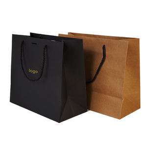 Bolsas de papel de comida rápida ecológicas impresas personalizadas en relieve biodegradables - Product Image 1