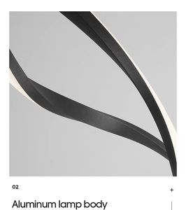 โคมไฟเพดานดีไซน์เรียบหรู รูปทรงไม่สมมาตร สไตล์นอร์ดิก ไฟ LED โมเดิร์น เหมาะสำหรับห้องนั่งเล่น ห้องรับประทานอาหาร และร้านอาหาร - Product Image 5