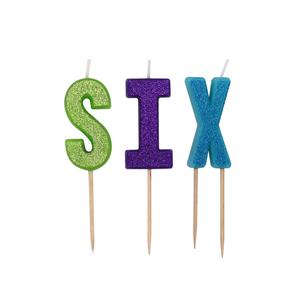 Personalizado Delgado Divertido Brillante Alfabeto Fiesta Palabras Rojas Número Cumpleaños Vela Palo para Año Nuevo Ramadán Bares - Product Image 2